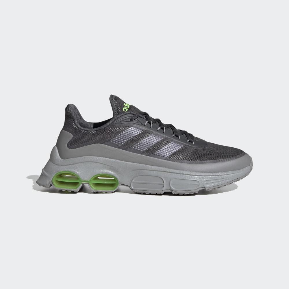 Adidas Men's Quadcube Running Shoes Grey/Green Ireland EG4393